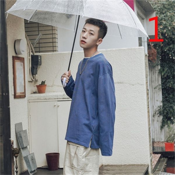 t shirts autumn solid color round neck long-sleeved t-shirt men's bottoming trend shirt loose clothes, White;black
t shirts autumn solid color round neck long-sleeved t-shirt men's bottoming trend shirt loose clothes, White;black