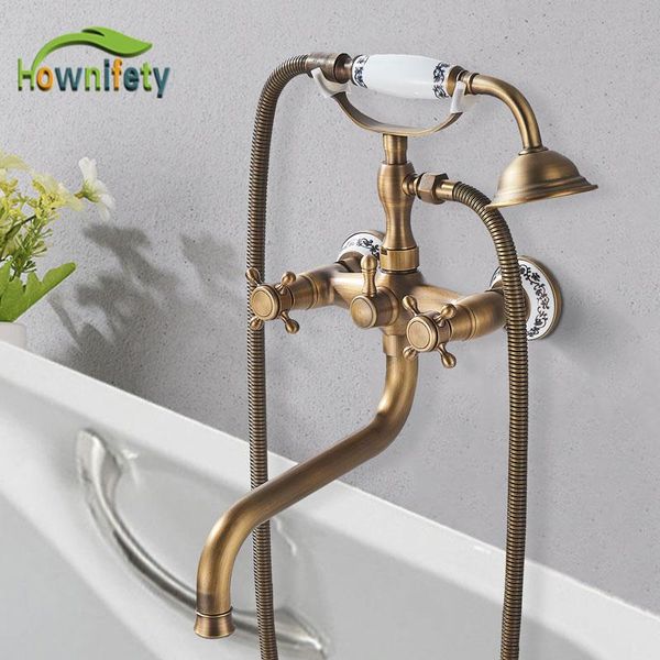 wall mounted brass shower & tub faucet spout dual handles telephone type cold mixer tap bath antique long ru bathroom sets
wall mounted brass shower & tub faucet spout dual handles telephone type cold mixer tap bath antique long ru bathroom sets