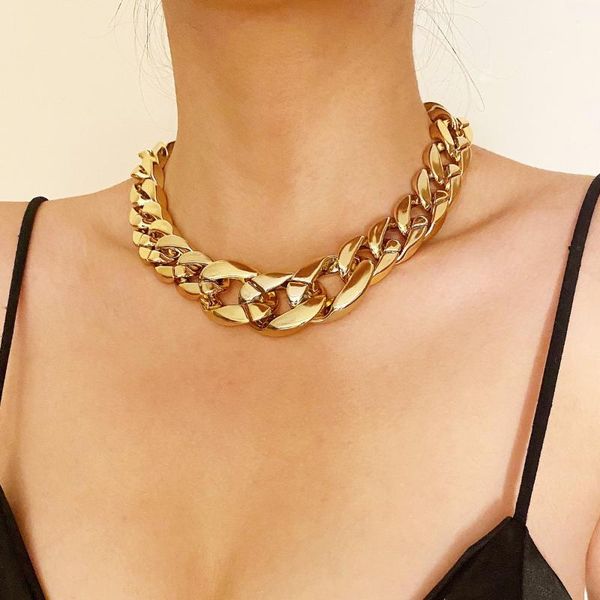 chains states punk wind necklace trend exaggerated contracted acrylic chain around women, Silver
chains states punk wind necklace trend exaggerated contracted acrylic chain around women, Silver
