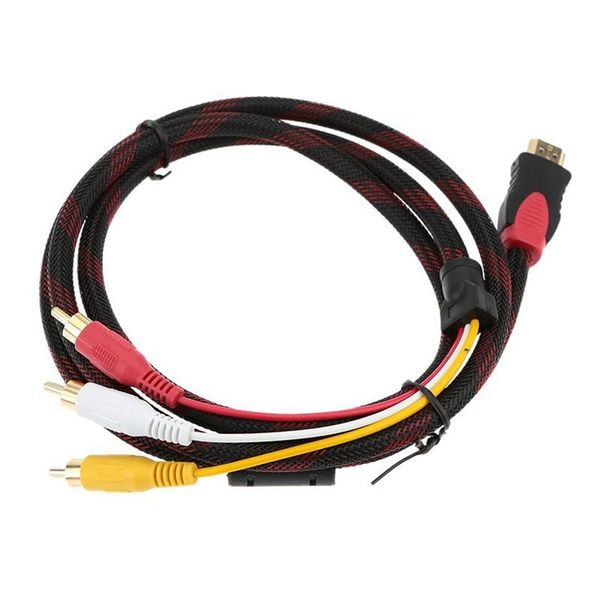 audio cables & connectors 1.5m / 5ft golp-plated 1080p male to 3-rca component video hd converter adapter cable for hdtv notebook pc tv
audio cables & connectors 1.5m / 5ft golp-plated 1080p male to 3-rca component video hd converter adapter cable for hdtv notebook pc tv