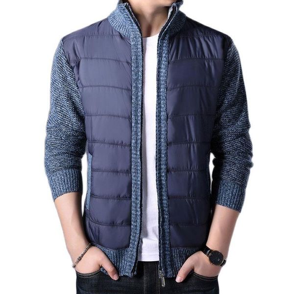 men's sweaters 2021 thick sweater coat male autumn winter parkas patchwork sweatercoat zipper cardigans jacket outerwear, White;black
men's sweaters 2021 thick sweater coat male autumn winter parkas patchwork sweatercoat zipper cardigans jacket outerwear, White;black