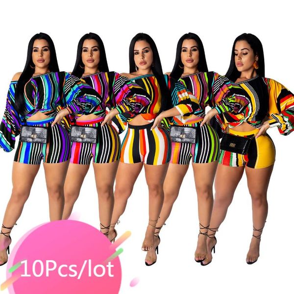 women's tracksuits bulk wholesale item clothing summer women sets striped skew collar bodycon shorts set casual two piece matching 202, Gray
women's tracksuits bulk wholesale item clothing summer women sets striped skew collar bodycon shorts set casual two piece matching 202, Gray