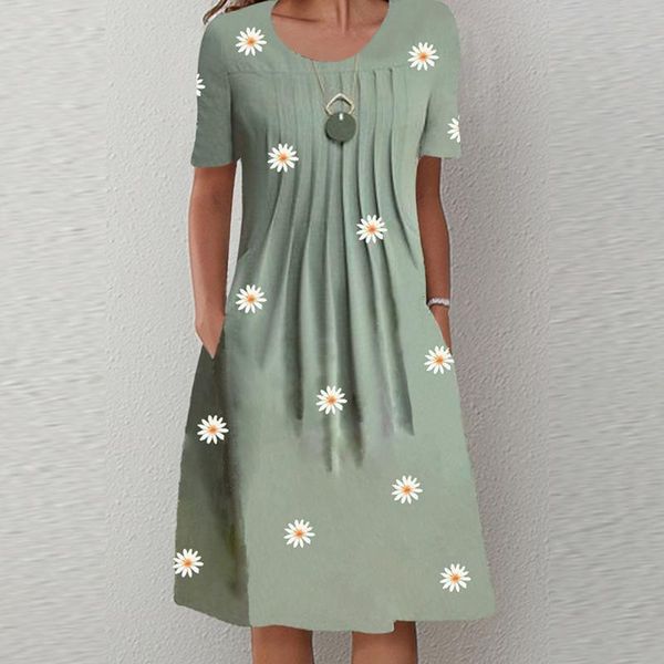 party dresses vintage women floral print pocket dress summer fashion o-neck short sleeve pleated a-line elegant ladies vestidos, White;black
party dresses vintage women floral print pocket dress summer fashion o-neck short sleeve pleated a-line elegant ladies vestidos, White;black