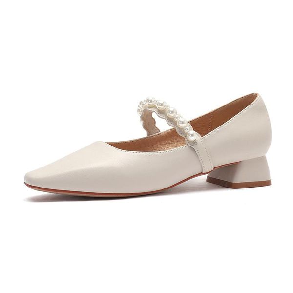 dress shoes brand design women pearls straps mary jean low heels female solid nude beige square heel office work, Black
dress shoes brand design women pearls straps mary jean low heels female solid nude beige square heel office work, Black