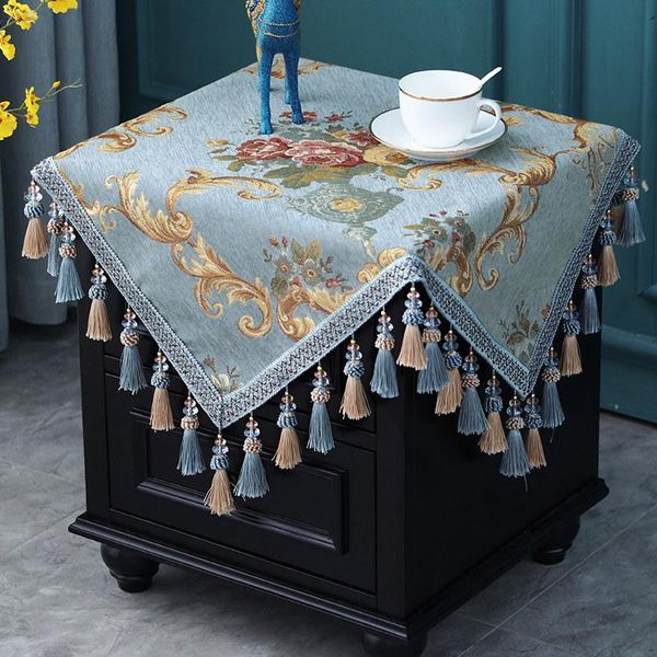 retro chenille square nightstand table cover luxury jacquard floral coffee tea tablecloth tassels bedroom decoration dustproof cloth
retro chenille square nightstand table cover luxury jacquard floral coffee tea tablecloth tassels bedroom decoration dustproof cloth