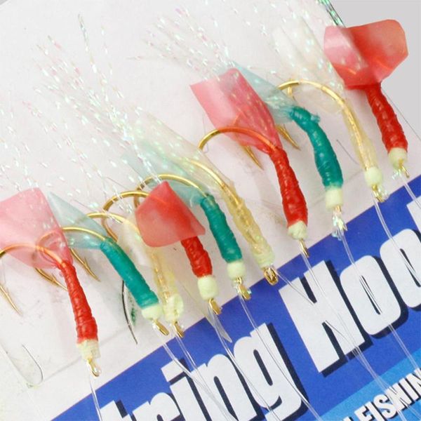 fishing hooks 10pcs feather soft lures sea baits worn string crystal barbed accessories parts tools outdoor sports
fishing hooks 10pcs feather soft lures sea baits worn string crystal barbed accessories parts tools outdoor sports