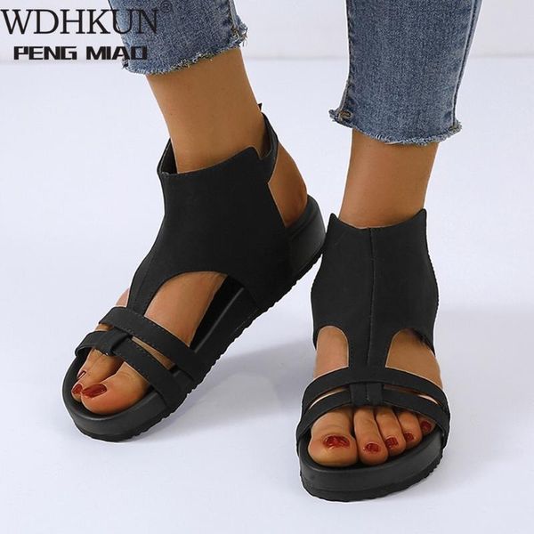 women sandals woman flat bottom buckle clip toe leather breathable casual ladies shoes comfortable plus size 35-43, Black 
women sandals woman flat bottom buckle clip toe leather breathable casual ladies shoes comfortable plus size 35-43, Black