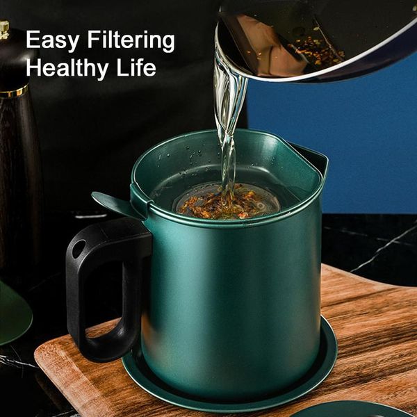storage bottles & jars japanese-style oiler home stainless steel filter mesh with lid oil bottle kitchen lard residue
storage bottles & jars japanese-style oiler home stainless steel filter mesh with lid oil bottle kitchen lard residue