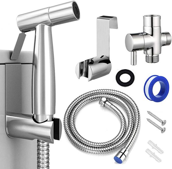 bath accessory set handheld toilet bidet sprayer kit stainless steel hand faucet for bathroom shower head self cleaning
bath accessory set handheld toilet bidet sprayer kit stainless steel hand faucet for bathroom shower head self cleaning