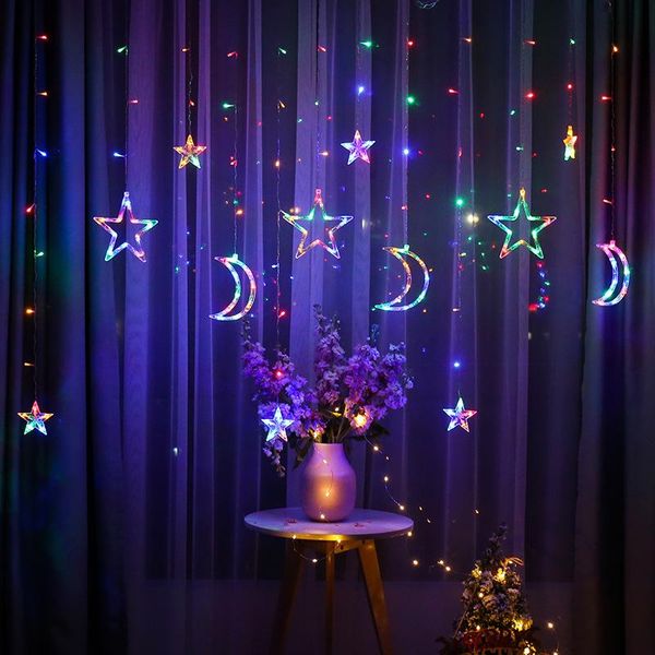 party decoration led star moon string lamp curtain lights glitter night light wedding birthday christmas festival
party decoration led star moon string lamp curtain lights glitter night light wedding birthday christmas festival
