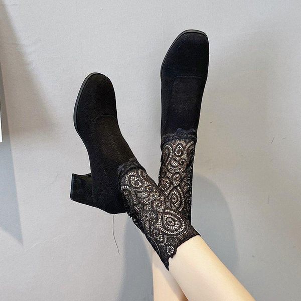 boots lace elastic socks women bud silk ankle for high heels fashion tube short boot shoes woman autumn botas, Black
boots lace elastic socks women bud silk ankle for high heels fashion tube short boot shoes woman autumn botas, Black