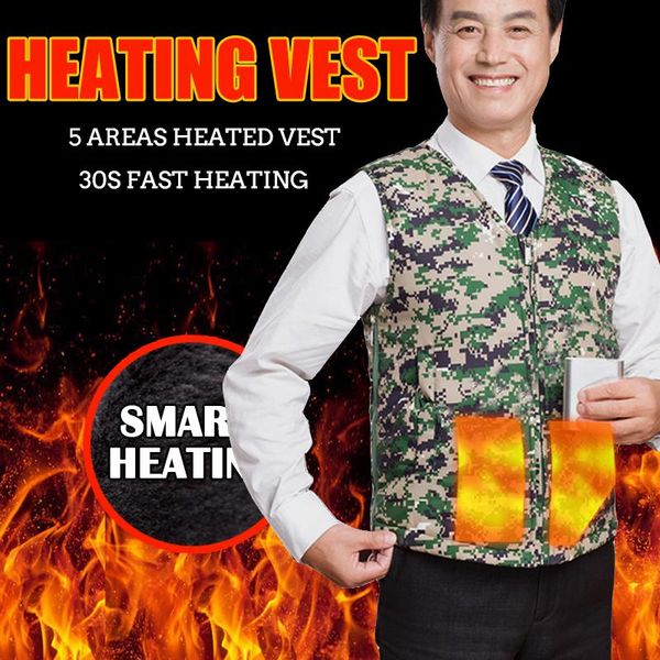 camouflage outdoor electric heating vest usb v-neck winter heat preservation jacket for men clothing men's vests, Black;white
camouflage outdoor electric heating vest usb v-neck winter heat preservation jacket for men clothing men's vests, Black;white