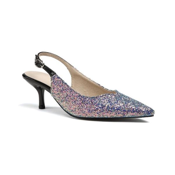 dress shoes style pointed toe bling glitter back empty slingbacks high heels buckle strap pumps party wedding office ladies, Black
dress shoes style pointed toe bling glitter back empty slingbacks high heels buckle strap pumps party wedding office ladies, Black