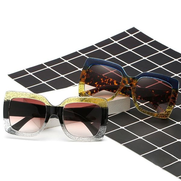 women designer leopard sunglasses for ladies female oversize square sun glasses color pc frame eyewear goggles, White;black
women designer leopard sunglasses for ladies female oversize square sun glasses color pc frame eyewear goggles, White;black