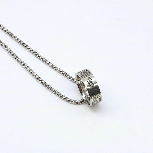 pendant necklaces necklace men's fashion style simple personality hip hop titanium steel cool for women, Silver
pendant necklaces necklace men's fashion style simple personality hip hop titanium steel cool for women, Silver