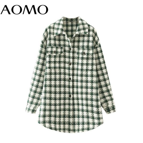 women's jackets aomo women thick green plaid coats jacket loose long sleeves pocket 2021 ladies elegant autumn winter coat 5x100a, Black;brown
women's jackets aomo women thick green plaid coats jacket loose long sleeves pocket 2021 ladies elegant autumn winter coat 5x100a, Black;brown