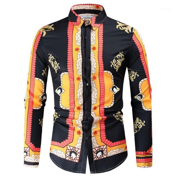 men's casual shirts wz1035 fashion 2021 runway luxury european design party style clothing, White;black
men's casual shirts wz1035 fashion 2021 runway luxury european design party style clothing, White;black