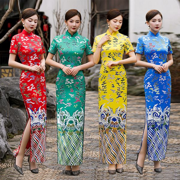 luxury casual dresses 8839 large long red cheongsam double-layer dance performance wedding dinner drs, Black;gray
luxury casual dresses 8839 large long red cheongsam double-layer dance performance wedding dinner drs, Black;gray