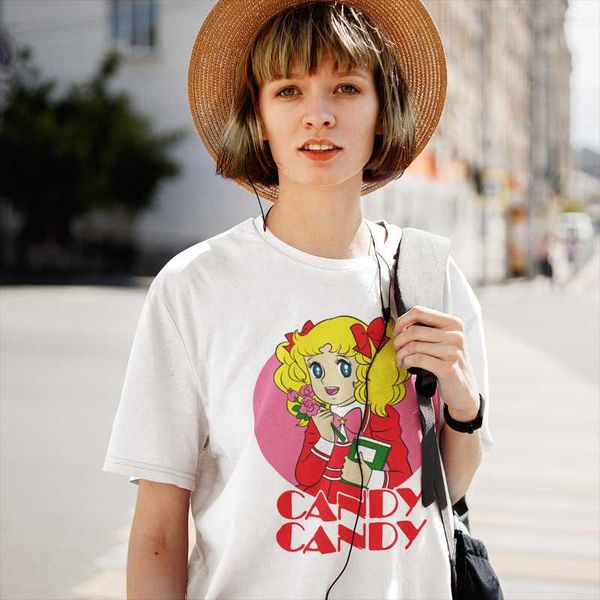 women's t-shirt funny candy anime women round collar t shirt japan manga cute girly cartoon tee birthday present clothing, White
women's t-shirt funny candy anime women round collar t shirt japan manga cute girly cartoon tee birthday present clothing, White