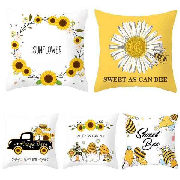 pillow case bee sunflower pattern hugging cover home sofa cushion bedside decoration car seat lumbar
pillow case bee sunflower pattern hugging cover home sofa cushion bedside decoration car seat lumbar