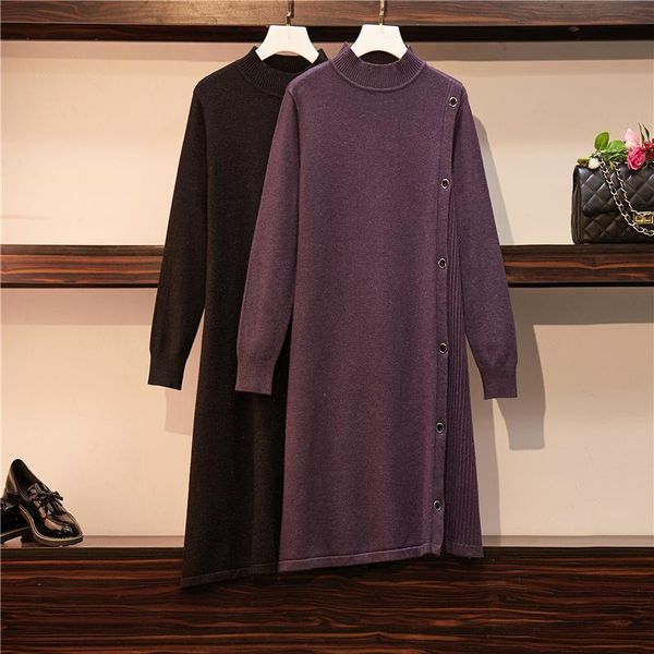 casual dresses ehqaxin womens knitted fall winter large size mid-length buttons pleated irregular half turtleneck sweater dress xl-4xl, Black;gray
casual dresses ehqaxin womens knitted fall winter large size mid-length buttons pleated irregular half turtleneck sweater dress xl-4xl, Black;gray