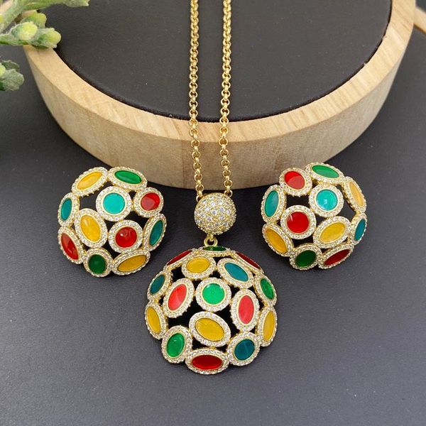earrings & necklace lanyika fashion jewelry set oval ball-flower drip oil leaf micro inlay with for women anniversary gifts, Silver
earrings & necklace lanyika fashion jewelry set oval ball-flower drip oil leaf micro inlay with for women anniversary gifts, Silver