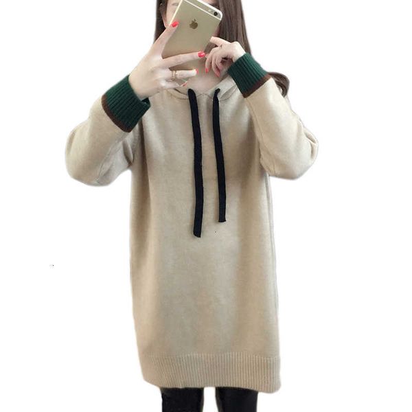 women's sweaters autum winter mid-length loose hooded knitted hoodie women korean fashion pullover sweater a63 ouoy, White;black
women's sweaters autum winter mid-length loose hooded knitted hoodie women korean fashion pullover sweater a63 ouoy, White;black