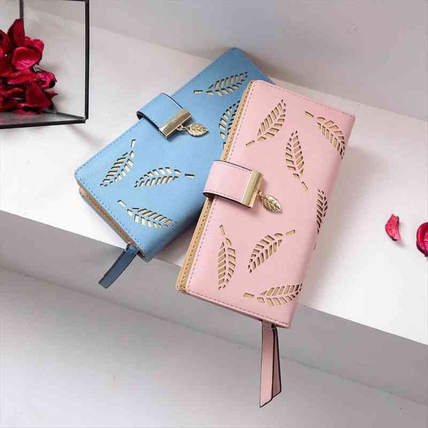 women wallet brand leaves hollow soft pu leather womens clutch female designer wallets coin card purse, Red;black
women wallet brand leaves hollow soft pu leather womens clutch female designer wallets coin card purse, Red;black