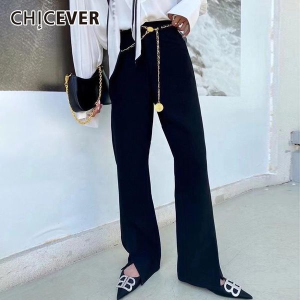 women's pants & capris chicever black patchwork chain palazzo for women high waist loose minimalist pant female 2021 summer clothing fa, Black;white
women's pants & capris chicever black patchwork chain palazzo for women high waist loose minimalist pant female 2021 summer clothing fa, Black;white