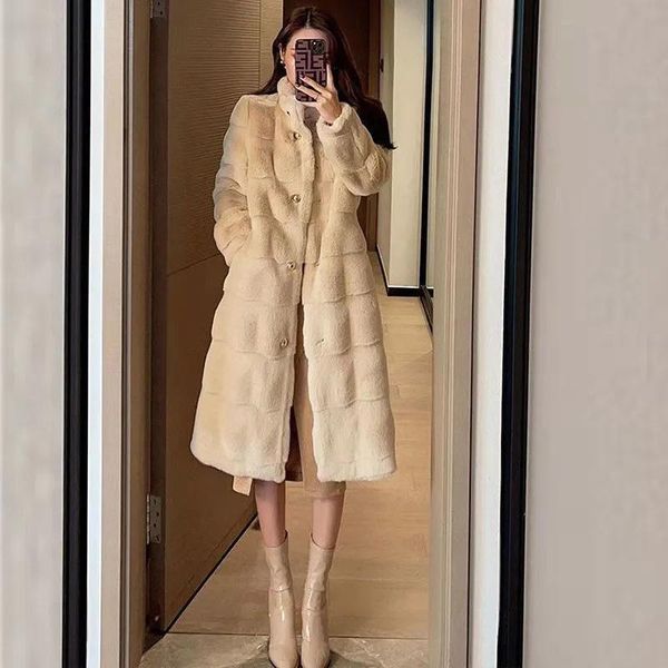 women's fur & faux winter long warm soft coat women elegant fashion thick furry luxury jacket solid striped overcoat female, Black
women's fur & faux winter long warm soft coat women elegant fashion thick furry luxury jacket solid striped overcoat female, Black