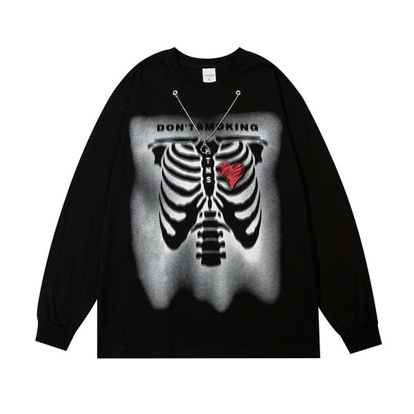 gaojiechao brand skull print necklace long sleeve pullover men's and women's large size sweater youth casual top, Black
gaojiechao brand skull print necklace long sleeve pullover men's and women's large size sweater youth casual top, Black