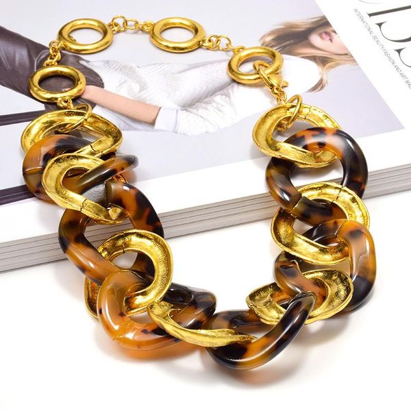 chains acrylic metal thick chain clavicle exaggerated personalized punk necklace women's fashion, Silver
chains acrylic metal thick chain clavicle exaggerated personalized punk necklace women's fashion, Silver