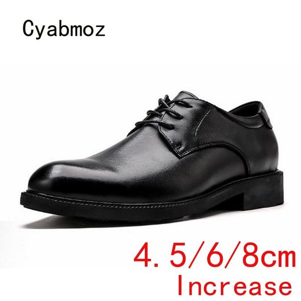 dress shoes cyabmoz men height increasing genuine leather invisibly 4.5/ 6 /8cm hidden heels elevator party man business, Black
dress shoes cyabmoz men height increasing genuine leather invisibly 4.5/ 6 /8cm hidden heels elevator party man business, Black