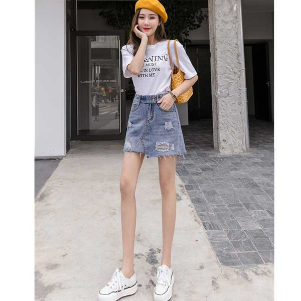 skirts spring/summer 2021 style ripped fashion high-waisted a-line skirt pants anti-empty denim, Black
skirts spring/summer 2021 style ripped fashion high-waisted a-line skirt pants anti-empty denim, Black