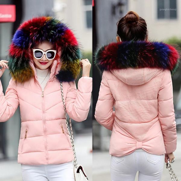 women cotton wadded warm jackets coat winter slim plus size faux fur collar hooded thick parka fashion female outerwear, Black
women cotton wadded warm jackets coat winter slim plus size faux fur collar hooded thick parka fashion female outerwear, Black