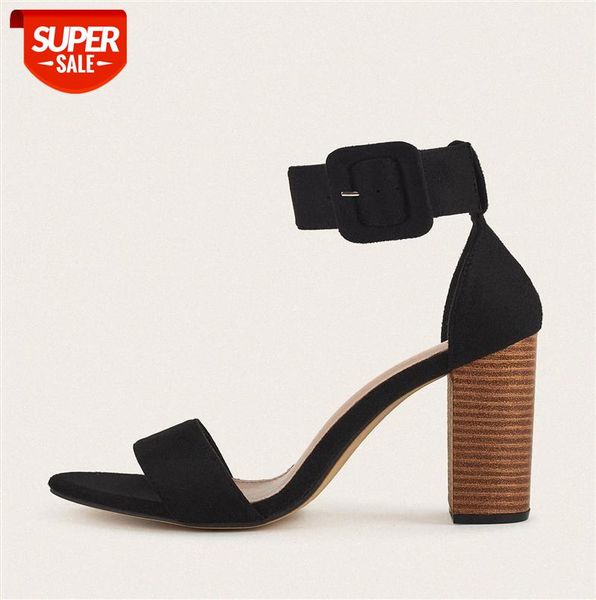 high heels35-42 big size word with thick and buckle high-heeled black sandals in stock #by92
high heels35-42 big size word with thick and buckle high-heeled black sandals in stock #by92