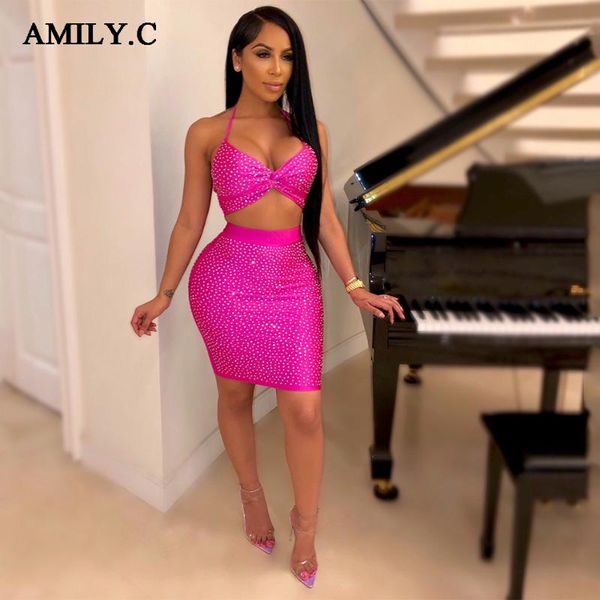 two piece dress 2021 ladies two-piece diamond strap bra high waist tight skirt bodycon club party wholesale, White
two piece dress 2021 ladies two-piece diamond strap bra high waist tight skirt bodycon club party wholesale, White