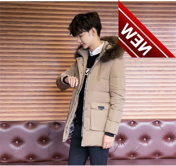men 2021 warm white duck down jacket fur collar hooded mens winter parka padded men' jacket caaco maculino wxf311 ', Black
men 2021 warm white duck down jacket fur collar hooded mens winter parka padded men' jacket caaco maculino wxf311 ', Black