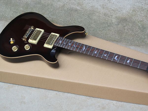 electric guitar tiger maple veneer deep burgundy body pickups hanging upside down bridge
electric guitar tiger maple veneer deep burgundy body pickups hanging upside down bridge