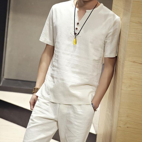 summer linen short sleeved men tracksuit t shirt shorts two piece suit mens set comfortable breathable thin cotton and casual, Gray
summer linen short sleeved men tracksuit t shirt shorts two piece suit mens set comfortable breathable thin cotton and casual, Gray
