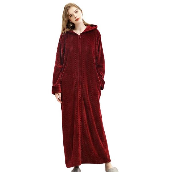 women's sleepwear 67jf women men winter flannel hoodie bathrobe solid color stripe zipper oversize kimono robe thick plush warm nightgo, Black;red
women's sleepwear 67jf women men winter flannel hoodie bathrobe solid color stripe zipper oversize kimono robe thick plush warm nightgo, Black;red