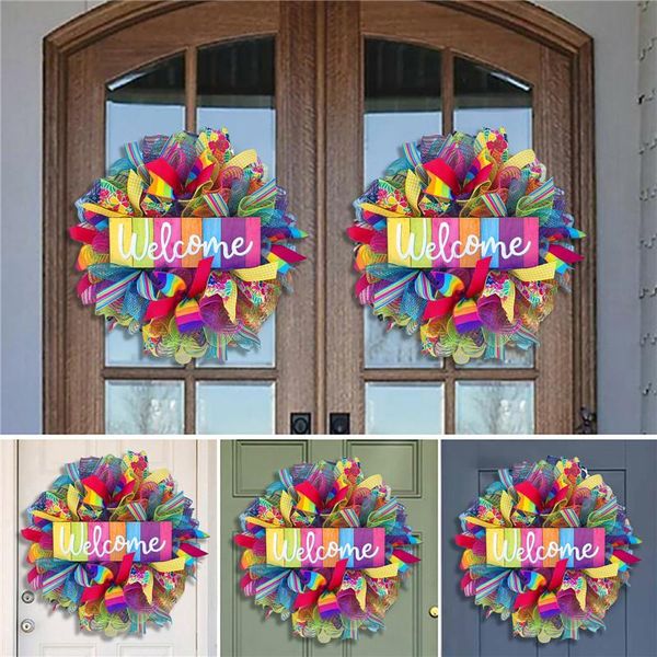 decorative flowers & wreaths 40x40cm rainbow wreath lgbt pride front door decoration summer hanger holiday party wall
decorative flowers & wreaths 40x40cm rainbow wreath lgbt pride front door decoration summer hanger holiday party wall