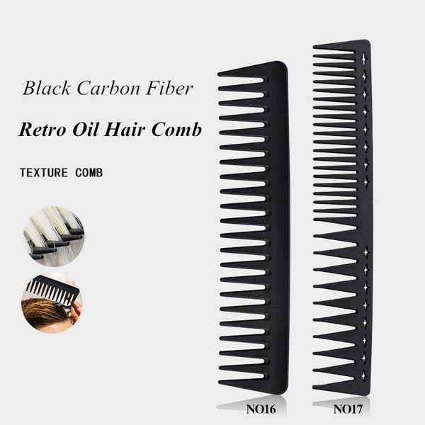 hair brushes black carbon fiber retro style wide tooth comb men's large-back textured carrying hairdressing y0511, Silver
hair brushes black carbon fiber retro style wide tooth comb men's large-back textured carrying hairdressing y0511, Silver
