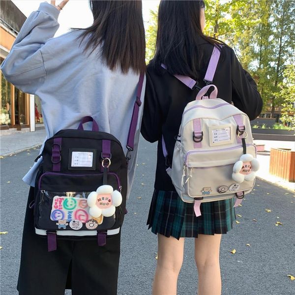 korean version of japanese dual use schoolbag female backpack simple college students sweet and large capacity bag class
korean version of japanese dual use schoolbag female backpack simple college students sweet and large capacity bag class