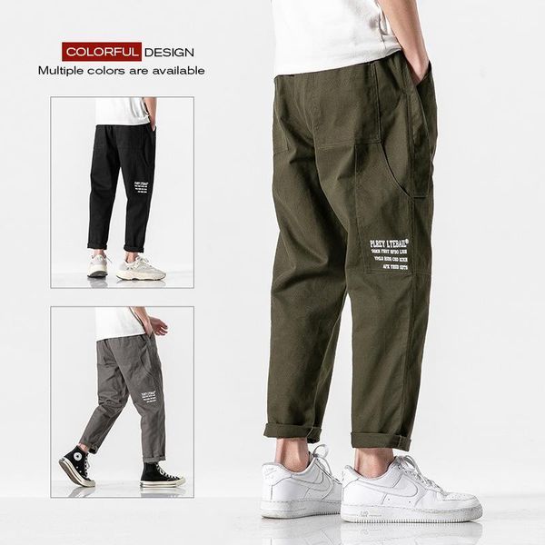 men's pants casual spring and summer thin korean fashion brand loose trendy straight capris, Black
men's pants casual spring and summer thin korean fashion brand loose trendy straight capris, Black