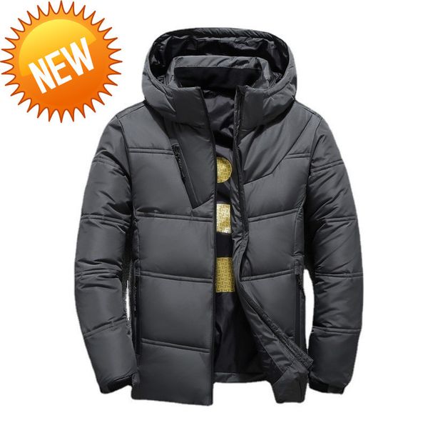 winter down coats warm men jacket coat casual autumn stand collar thick hat white duck parka male men's with hood, Black
winter down coats warm men jacket coat casual autumn stand collar thick hat white duck parka male men's with hood, Black