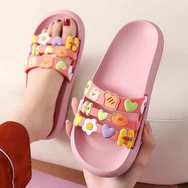 summer women bathroom indoor slippers lovely cartoons design soft bedroom flat shoes antislip lightweight couple home slides, Black
summer women bathroom indoor slippers lovely cartoons design soft bedroom flat shoes antislip lightweight couple home slides, Black