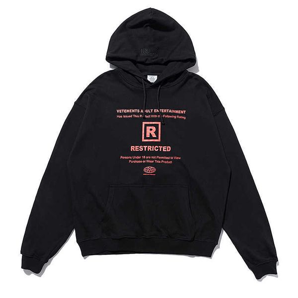 men's hoodies sweatshirts designer sport vetements restricted hoody men women text print vetements sweatshirts oversize vtm pullover un, Black
men's hoodies sweatshirts designer sport vetements restricted hoody men women text print vetements sweatshirts oversize vtm pullover un, Black