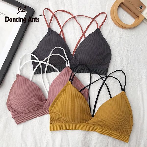 korean solid camisoles bras for women tank autumn woman elastic sleeveless spaghetti strap vintage drop bra, Black;white
korean solid camisoles bras for women tank autumn woman elastic sleeveless spaghetti strap vintage drop bra, Black;white