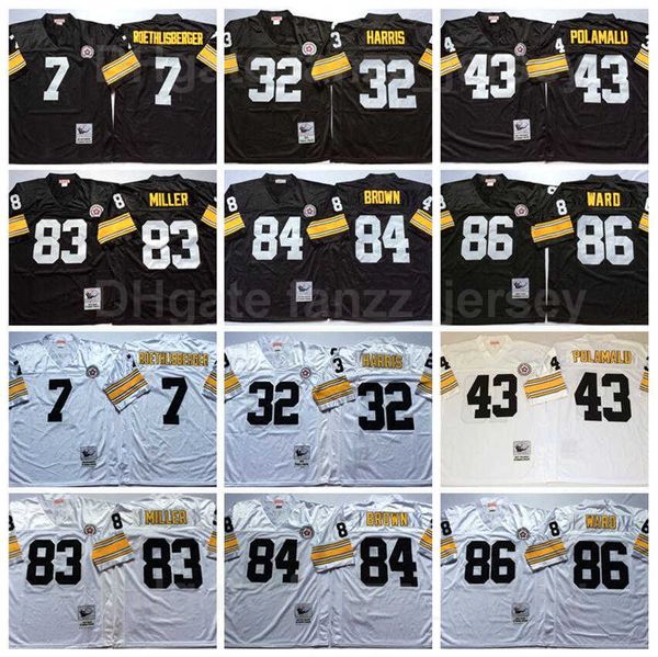 ncaa vintage football 86 hines ward jersey retro 7 ben roethlisberger 43 troy polamalu 83 heath miller 84 antonio brown 32 franco harris, Black
ncaa vintage football 86 hines ward jersey retro 7 ben roethlisberger 43 troy polamalu 83 heath miller 84 antonio brown 32 franco harris, Black